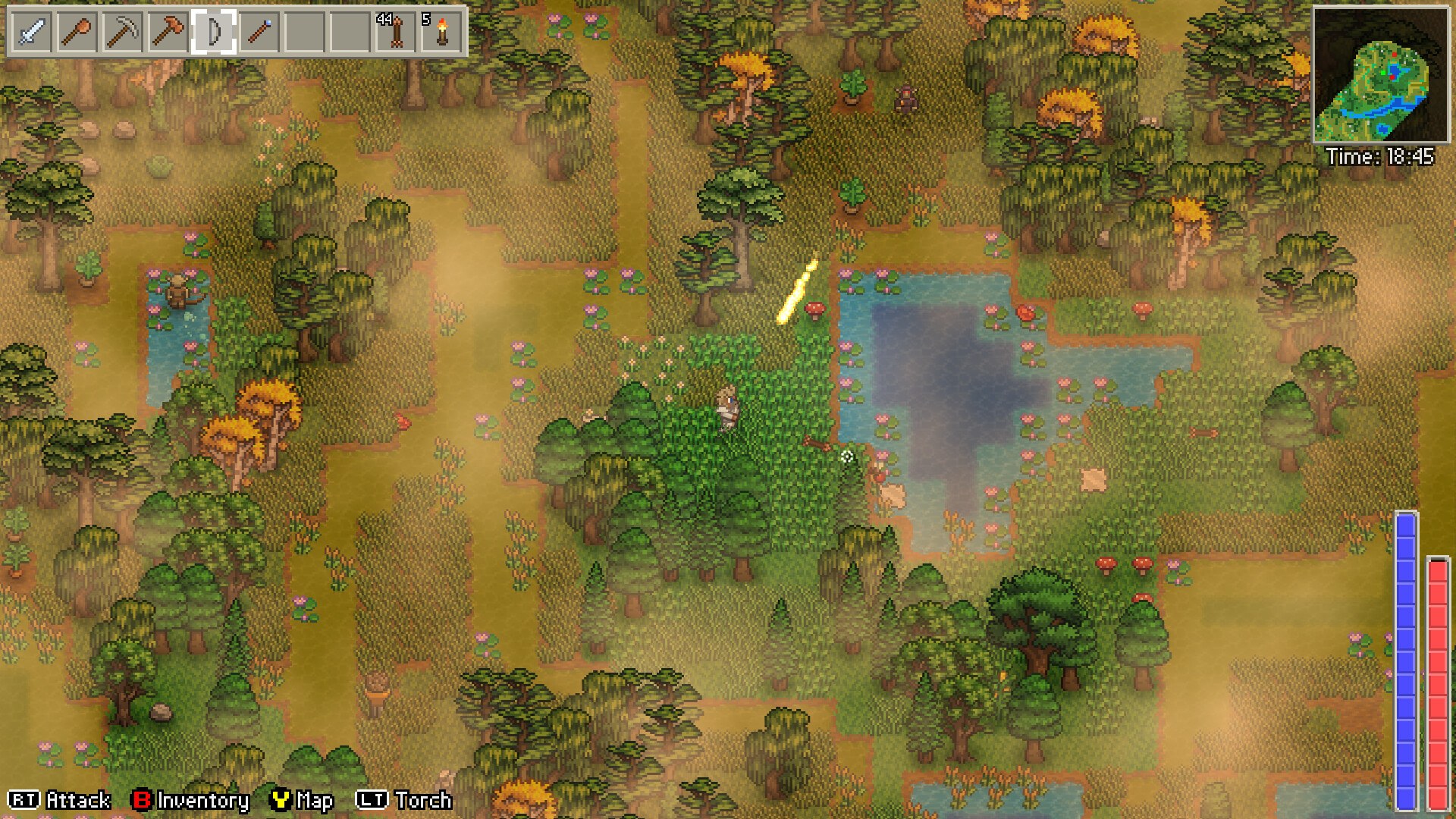 Delverium official screenshot showing an Early Access build location
