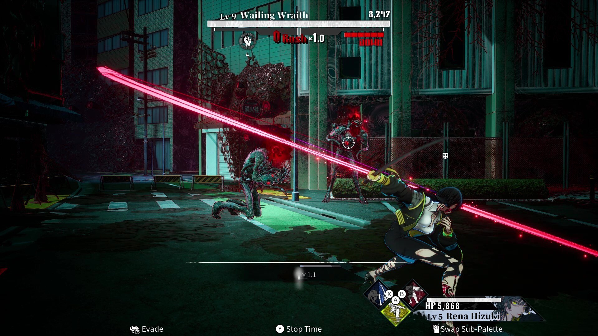 Qliphah in Providence's Shadow battle screen