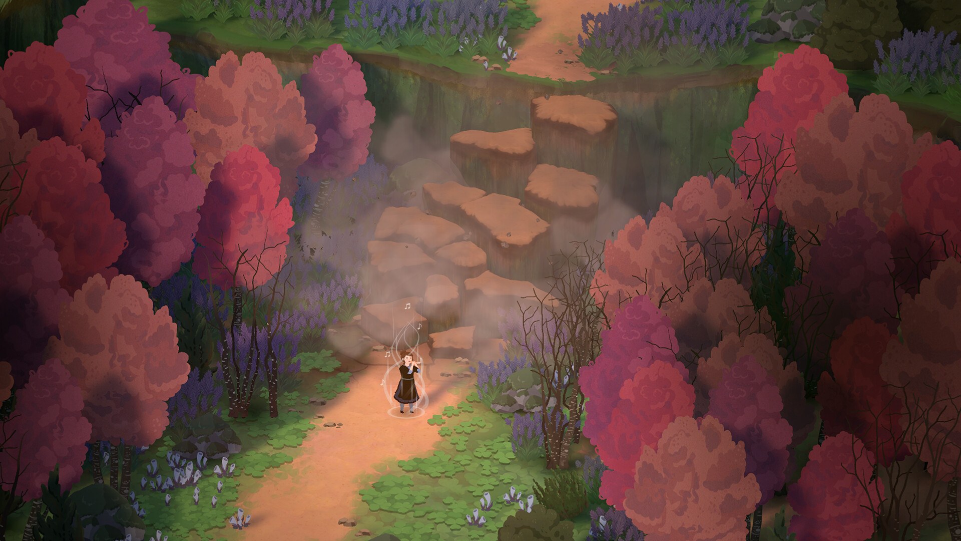 Songs of Glimmerwick official screenshot: the coastline where fishing happens