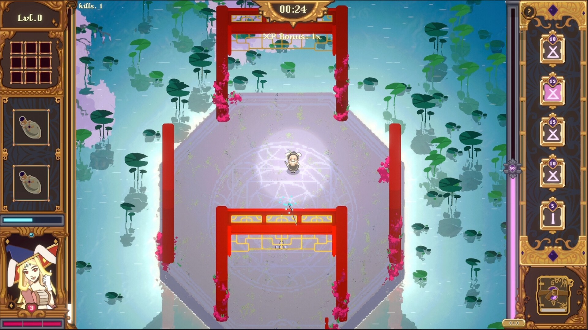 Official screenshot of the manor and the Circle in The Magus Circle
